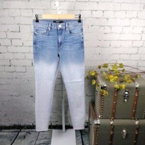 Hudson Barbara Super Skinny Ombre Jeans Blue Size 26